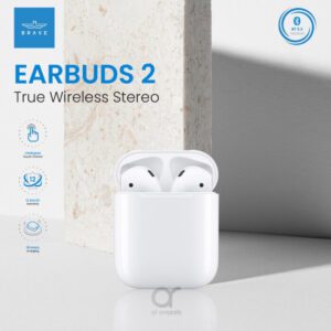 BRAVE E-22 TWS Wireless Earphone 2 White - SKU CB00033527